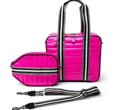 The Pickleball Tote in Pink Patent