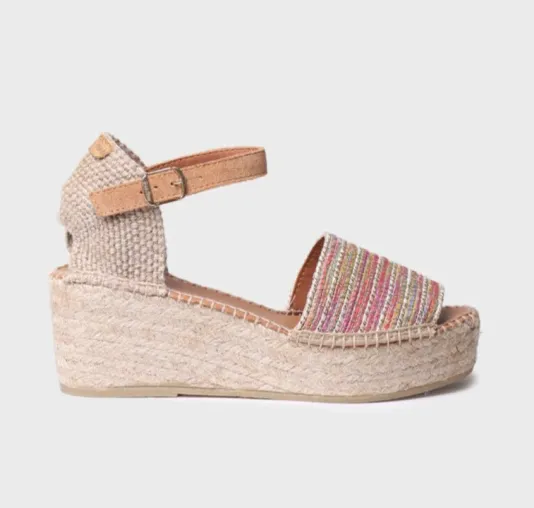 The Platform Espadrille Sandal in Multi