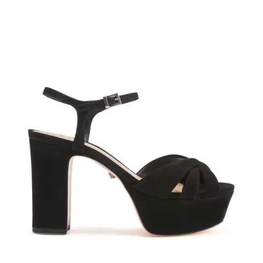 The Platform Sandal in Black