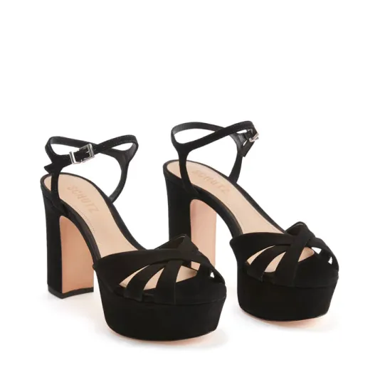The Platform Sandal in Black