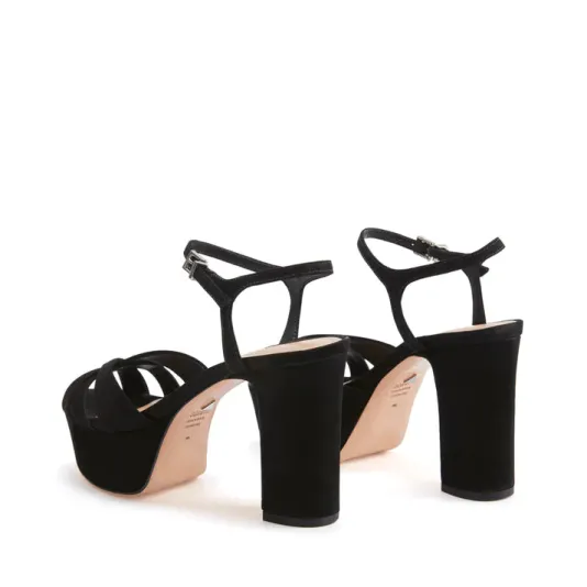 The Platform Sandal in Black