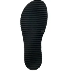 The Pleated Comfort Slide in Black