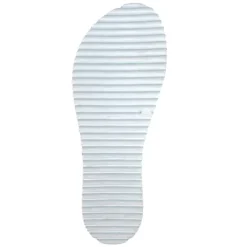 The Pleated Comfort Slide in Metallic