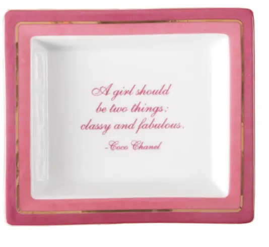 The Porcelain Jewelry Tray in Pink