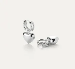 The Puffy Heart Earing in Silver