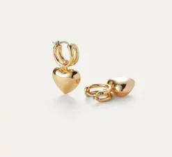 The Puffy Heart Earing in Gold