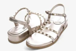 The Pyramid Stud Comfort Sandal in Shell