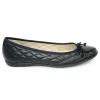 The Quilted Cap Toe Ballet in Black