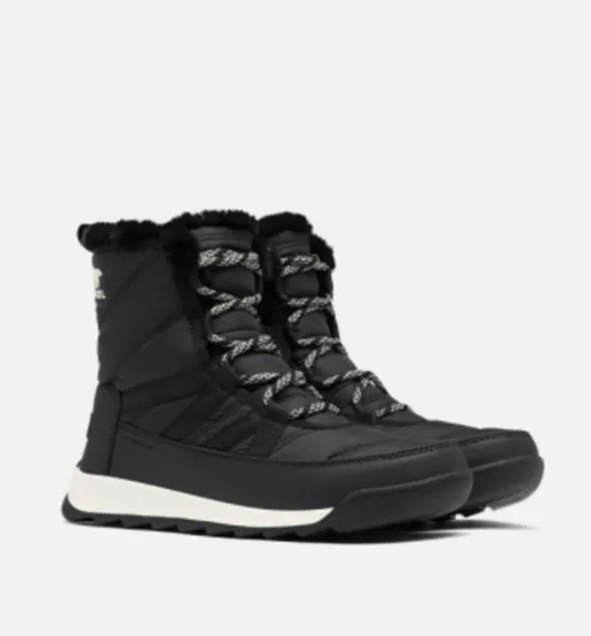 The Quilted Lace Snowboot in Black