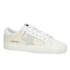 The Raffia Checkered Star Lace Sneaker in Natural