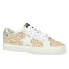 The Raffia Crochet Star Lace Sneaker in Dark Natural