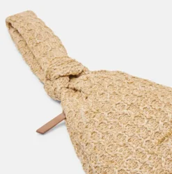 The Raffia Wristlet in Natural