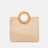 The Rattan Handle Clutch in Natural