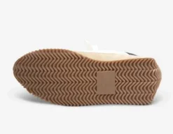 The Retro Lace Sneaker in Beige Multi