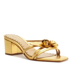 The Rose Bud Sandal in Gold