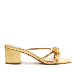 The Rose Bud Sandal in Gold