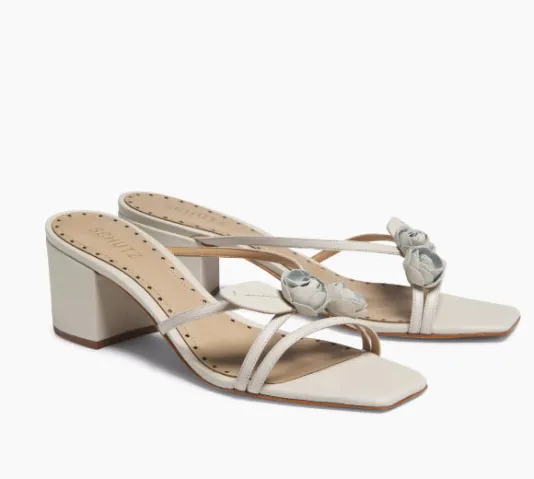 The Rose Bud Sandal in Pearl