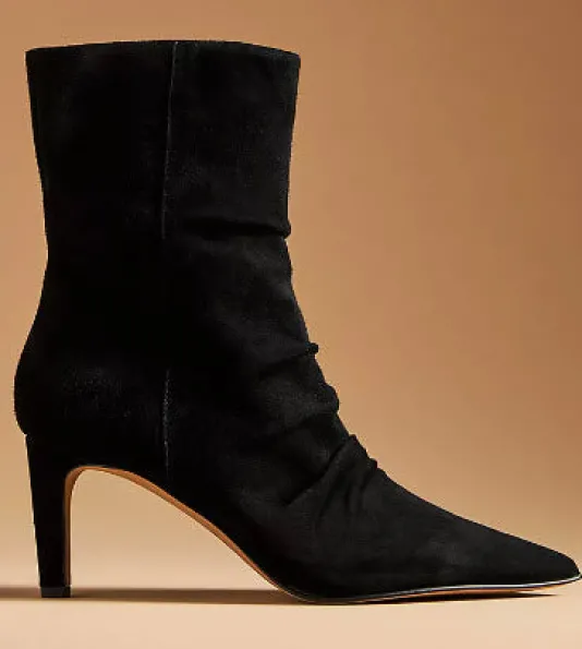 The Roughed Dress Bootie in Black