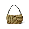 The Savannah Crossbody in Dune Raffia Stripe