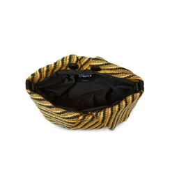 The Savannah Crossbody in Dune Raffia Stripe