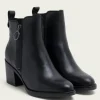 The Side Zip Ankle Bootie in Black