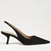 The Sling Back Pointed Pump in Black