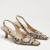 The Sling Back Pointed Pump in Snake