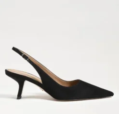 The Sling Back Pointed Pump in Black