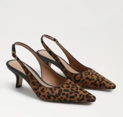 The Sling Back Pointed Pump in Leopard