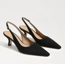 The Sling Back Pointed Pump in Black