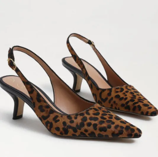 The Sling Back Pointed Pump in Leopard