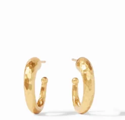 The Small Hammered Hoop in Gold
