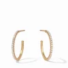 The Small Windsor Hoop in Gold Crystal