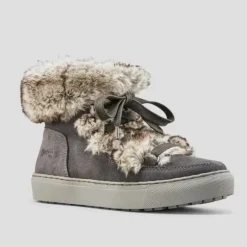 The Snow Hi-Top Sneaker in Pewter