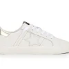 The Star Lace Sneaker With Metallic Stitch in White
