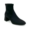 The Stretch Bootie with Inside Zip in Black