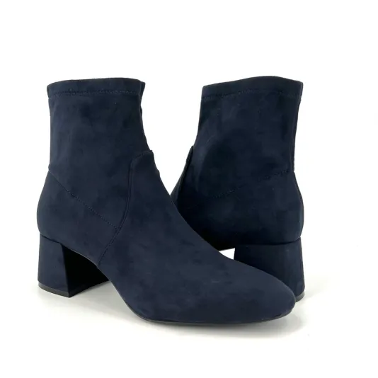 The Stretch Bootie with Inside Zip in Navy