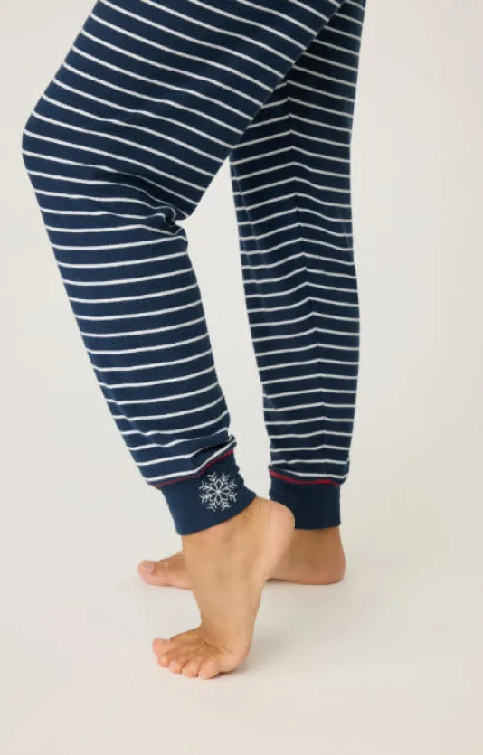 The Stripe Jogger in Midnight