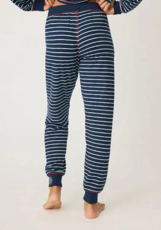 The Stripe Jogger in Midnight