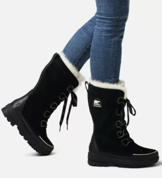 The Tall Lace Snowboot in Black