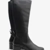 The Tall Riding Boot with Back Gore in Black