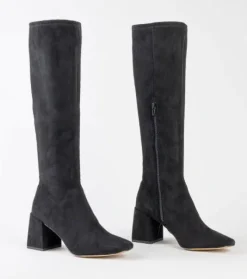 The Tall Stretch Boot in Black