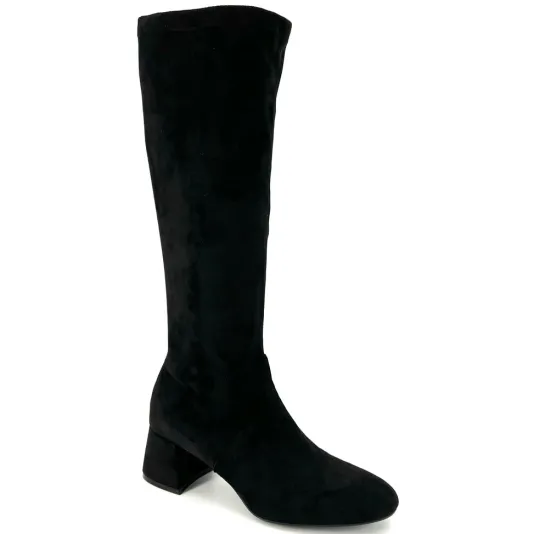 The Tall Stretch Knee Boot In Black