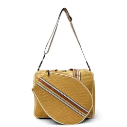 The Tennis Tote in Dune Raffia