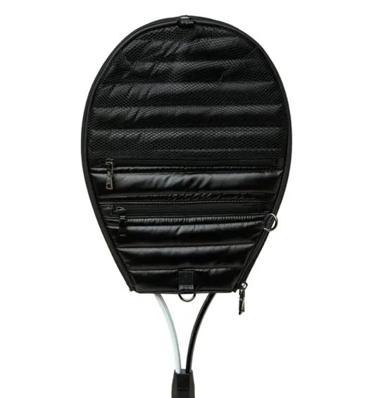The Tennis Tote in Pearl Black