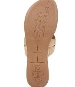 The Textile Swirl Thong Sandal in Platino