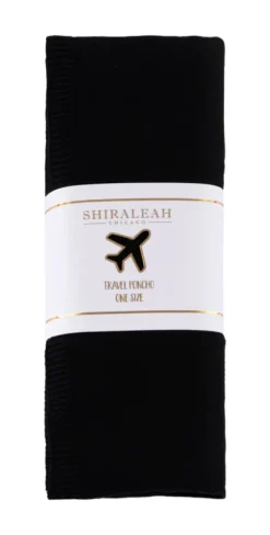 The Travel Poncho in Black