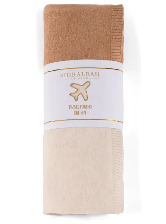 The Travel Poncho in Sand Ombre
