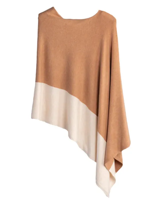 The Travel Poncho in Sand Ombre