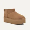 The Ugg Classic Ultra Mini Platform Boot in Chestnut